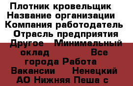 Плотник-кровельщик › Название организации ­ Компания-работодатель › Отрасль предприятия ­ Другое › Минимальный оклад ­ 30 000 - Все города Работа » Вакансии   . Ненецкий АО,Нижняя Пеша с.